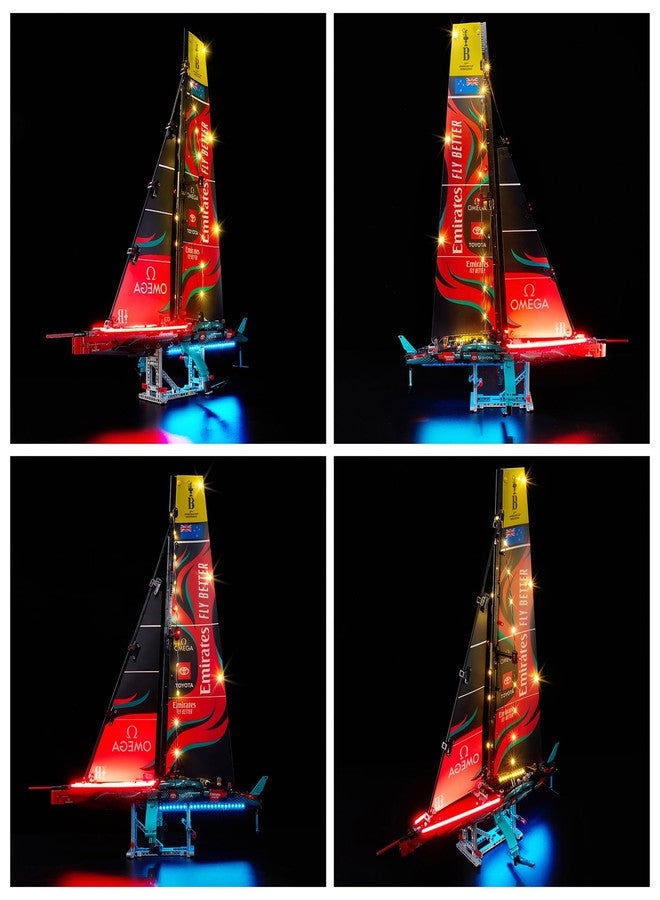 Kyglaring طقم إضاءة LED من Kyglaring متوافق مع مكعبات بناء Lego Emirates Team New Zealand AC75 Yacht 42174، ملحقات إضاءة مطورة لمجموعة النموذج 42174 (النموذج غير متضمن)، الإصدار الكلاسيكي. - Image 2